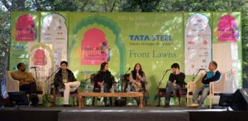 Charu Nivedita at the Jaipur Literary Festival, 2012